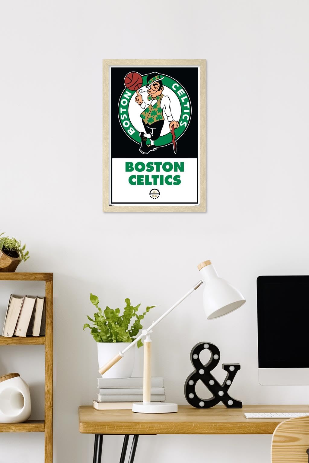 Amazon.com: Trends International NBA Boston Celtics - Logo 21 Wall